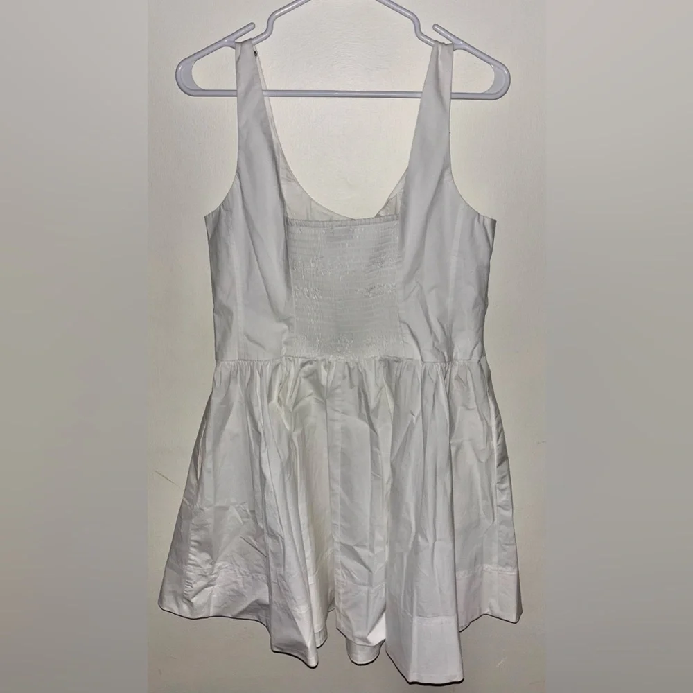 NWT J.Crew Fit-and-flare mini dress White Size 12 Party Wedding Brunch Date